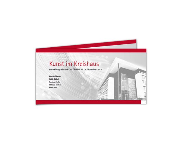 Einladung zur Ausstellung "Kunst im Kreishaus" / Kunde Kreis Offenbach