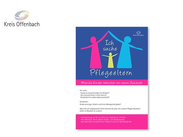 Kampagne zum Thema „Pflegeeltern“ / Kunde Kreis Offenbach